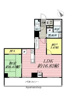 クローバーライフ桜森【6階】の間取り