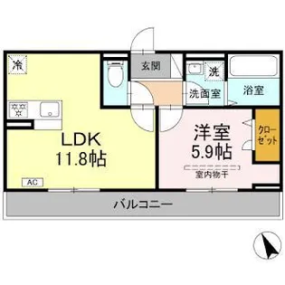 プランドール・さくら【2階】の間取り
