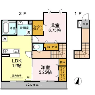 ロイヤルビュー【2階】の間取り