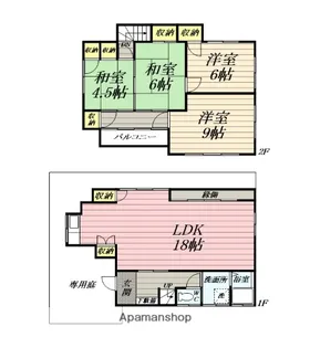 神奈川県大和市中央林間西4丁目【一戸建】の間取り