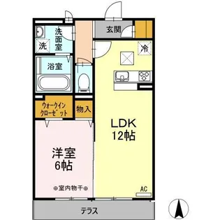 アムール【1階】の間取り
