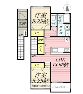 メビウステラス【2階】の間取り
