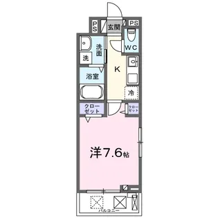 ヴィオラ田村Ⅱ【2階】の間取り