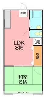 ハイツモントレー【2階】の間取り