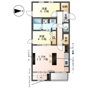 FOREST ODAWARA(フォレスト オダワラ)【2階】の間取り