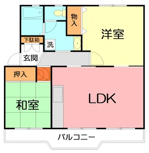 平塚高村団地35号棟【5階】の間取り