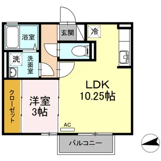 トロワ・エトワール【2階】の間取り