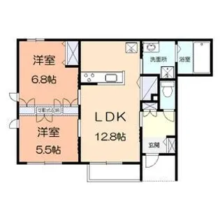 ラ・リマー湘南【1階】の間取り