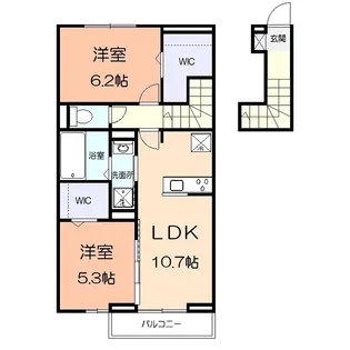 クレスト湘南【2階】の間取り