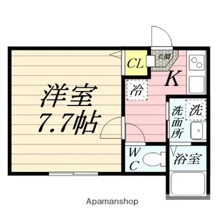 ハイズ湘南茅ヶ崎【1階】の間取り