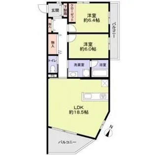 THE TAKASUNA KULTURCE【3階】の間取り