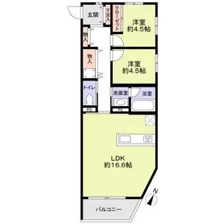 THE TAKASUNA KULTURCE【1階】の間取り