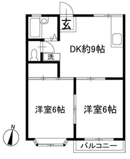 カサローサ西湘【2階】の間取り