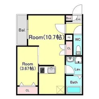 ジーメゾン綾瀬上土棚【3階】の間取り
