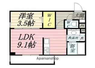 SING WITH ME【1階】の間取り