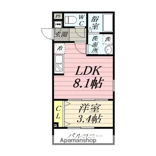 ジーメゾン平塚幸町【1階】の間取り
