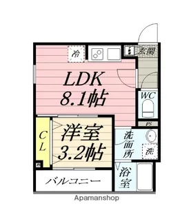 ジーメゾン平塚幸町【2階】の間取り