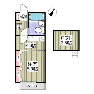 グレースアイルY【2階】の間取り