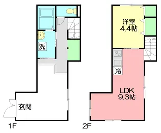 MELDIA茅ヶ崎【1階】の間取り