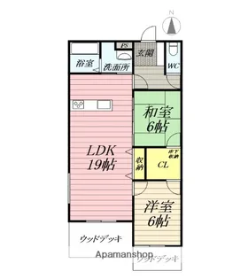 シェ・モア・ドーヴィル【1階】の間取り