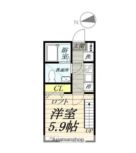 ウィステリア藤沢善行【2階】の間取り