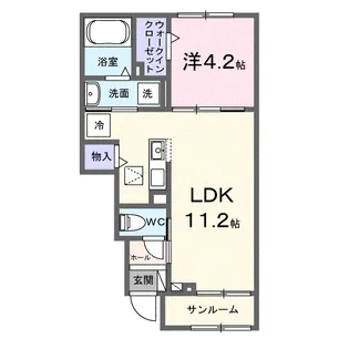 キャンディー・ココ【1階】の間取り