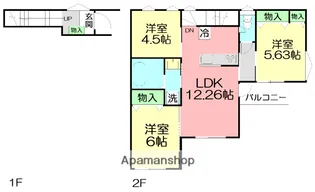 ドマーニ辻堂【1階】の間取り