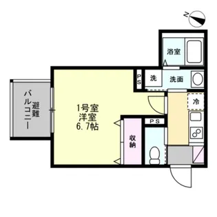 ベイルーム海老名エルデ【2階】の間取り