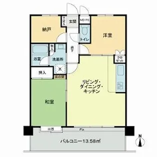 ライオンズマンション茅ケ崎第2【3階】の間取り