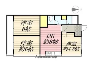第25明智ビル【1階】の間取り