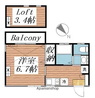 アクア・フォレスト【1階】の間取り