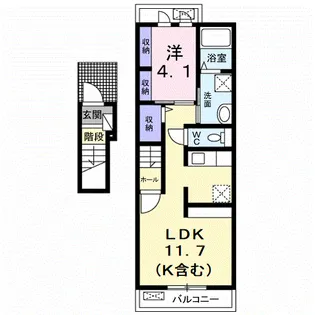 エトワール【2階】の間取り