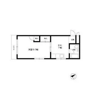 桜ヶ丘ハイム【1階】の間取り