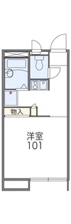 レオパレススズキ【201号室】の間取り