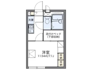 レオパレスパルティール【201号室】の間取り