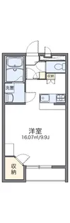 レオパレスアベニューⅡ【2階】の間取り