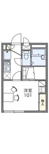 レオパレスアイン【2階】の間取り