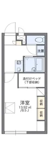 レオパレス萩山【202号室】の間取り