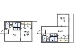 レオパレスEXE【309号室】の間取り