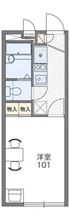 レオパレスファレノプチス【2階】の間取り