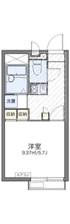 レオパレスサンブリッジ【2階】の間取り