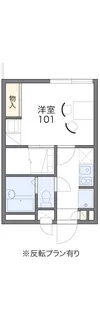 レオパレス卯月【2階】の間取り