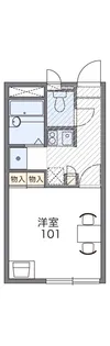 レオパレスマ メゾン【2階】の間取り