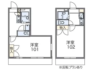 レオパレスセジュールⅡ【1階】の間取り