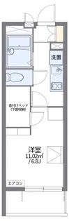 レオパレス谷中【3階】の間取り