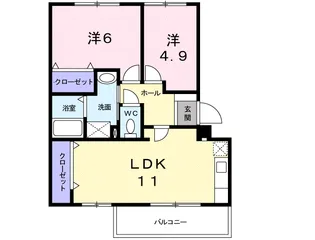 グランデュール【1階】の間取り