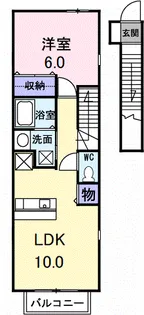 セレーノ B【2階】の間取り