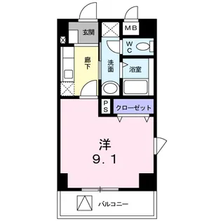 ジェルメ・コムーネ【2階】の間取り