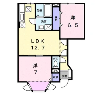 ミレニアム・T【1階】の間取り