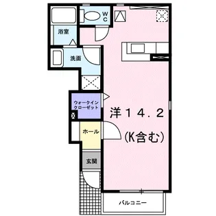 リバーサイドⅠ【1階】の間取り